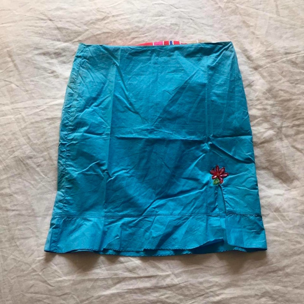 ❌🌊 RARE Vintage Y2K Tommy by Tommy Hilfiger Caribbean Blue Skirt 🌊